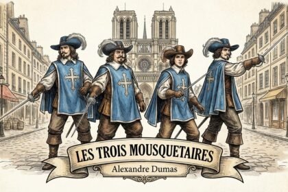 A három testőr karakterei, steampunk stílusban, Párizsban.