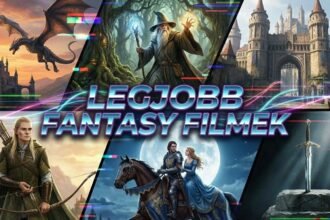 Kép a legjobb fantasy filmekből, varázslatos táj és karakterek.