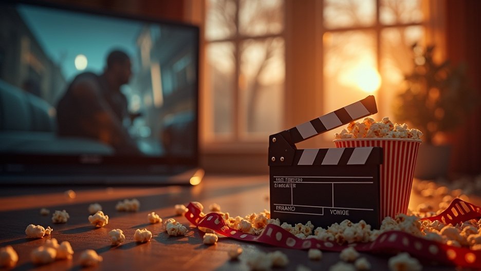 Filmklap és popcorn az otthoni mozizáshoz