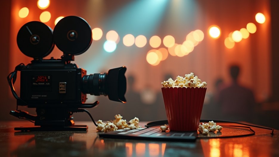 Fényképezőgép és pattogatott kukorica a filmes estére