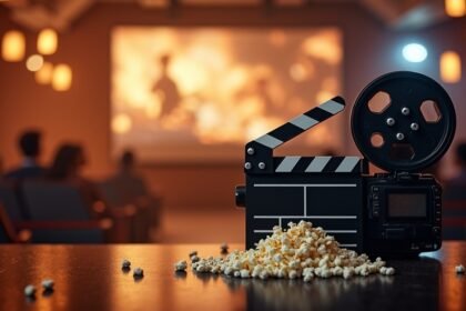 Filmklap és pattogatott kukorica egy moziban