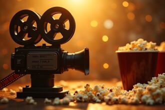 Filmkamera és pattogatott kukorica egy filmes élményhez