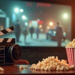 Filmpiknik popcorntál és filmes klipszekrény