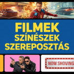 Filmek, színészek és szereposztás poszter különböző jelenetekkel