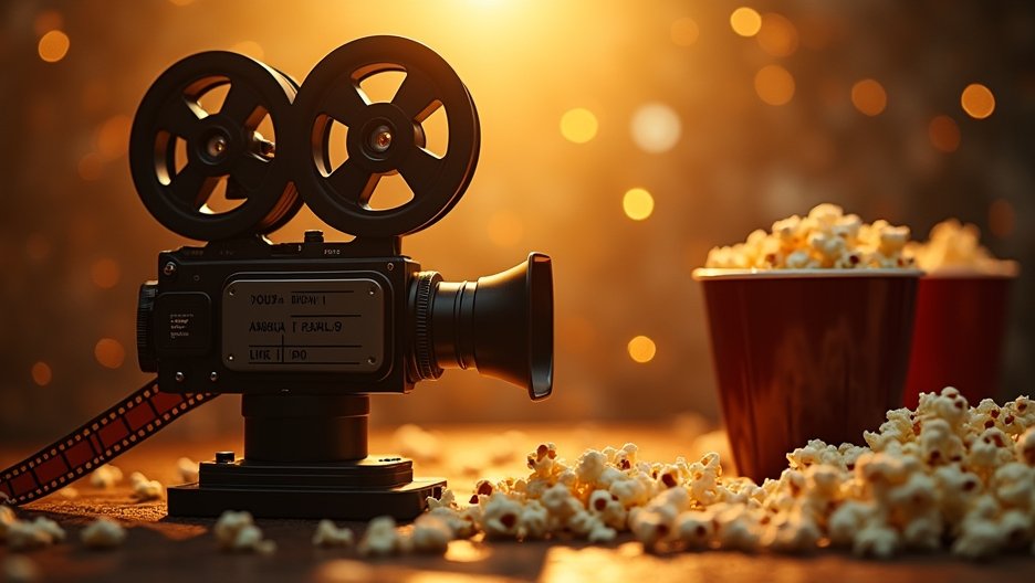 Filmkamera és pattogatott kukorica egy filmes élményhez