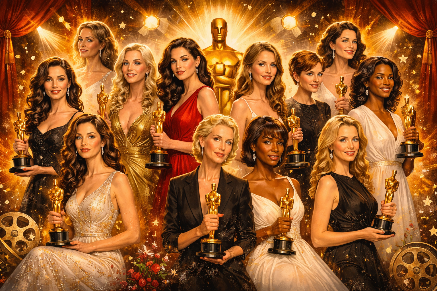 Oscar-díjas amerikai színésznők sztárok gyűjteménye