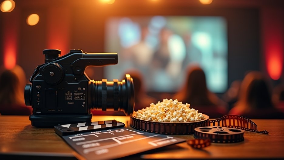 Filmeszközök és popcorn a moziban, Antonio Banderas filmjeivel kapcsolatosan.