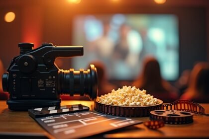 Filmeszközök és popcorn a moziban, Antonio Banderas filmjeivel kapcsolatosan.